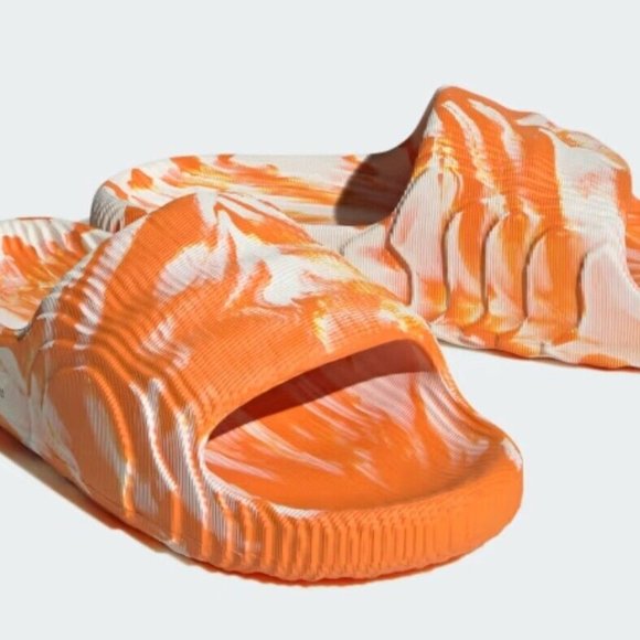 ADIDAS ADILETTE 22 SLIDES Sandals - Orange/Off White - IE7724 - Men\'s Size 11 main image 5